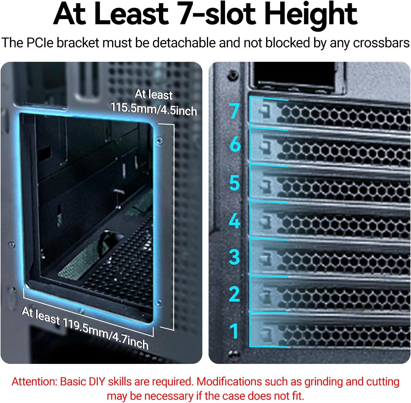 Vertical GPU Mount, PCIe 5.0/4.0