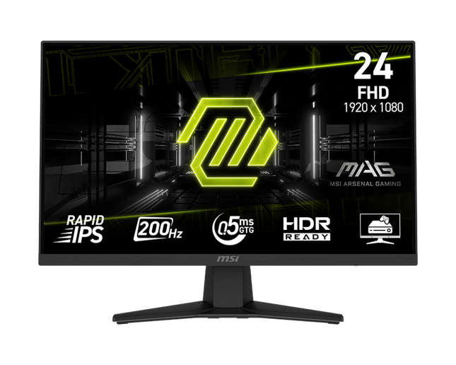 MSI MAG 244F 23.8" 16:9 Full HD 200Hz, Metallic Black