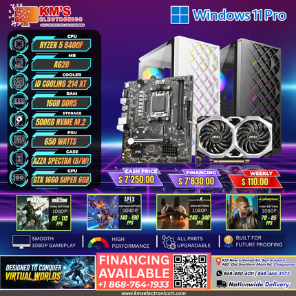 Ryzen 5 8400F |  GTX 1660 Super