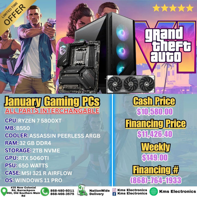 Ryzen 7 5800XT | RTX 5060 TI