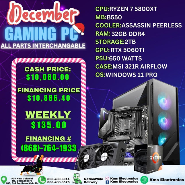 Ryzen 7 5800xt / RTX 5060ti