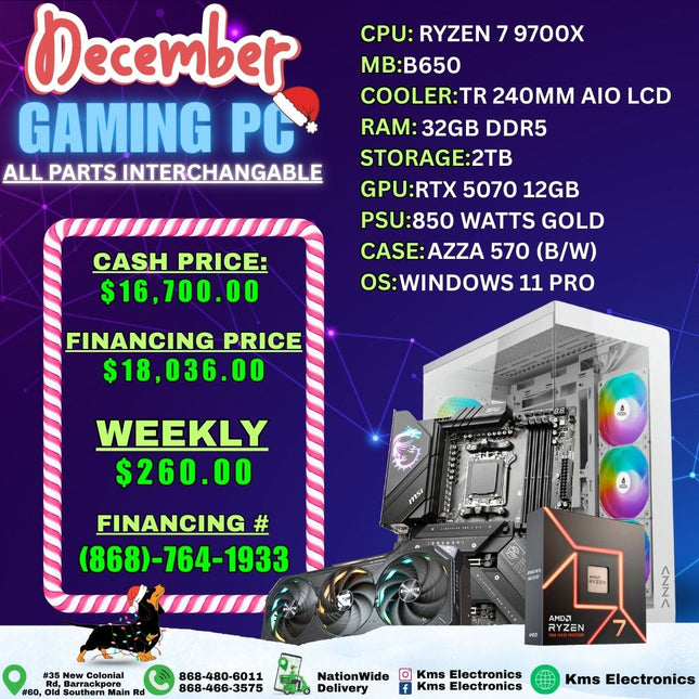 Ryzen 7 9700x / RTX 5070 12gb