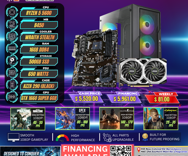 Ryzen 5 5600 | GTX 1660 Super – KMS Electronics