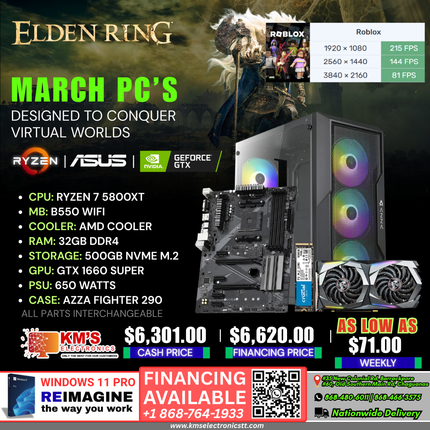 Ryzen 7 5800XT  | GTX 1660 Super