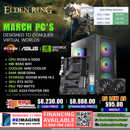 Ryzen 5 5500  | RTX 3070