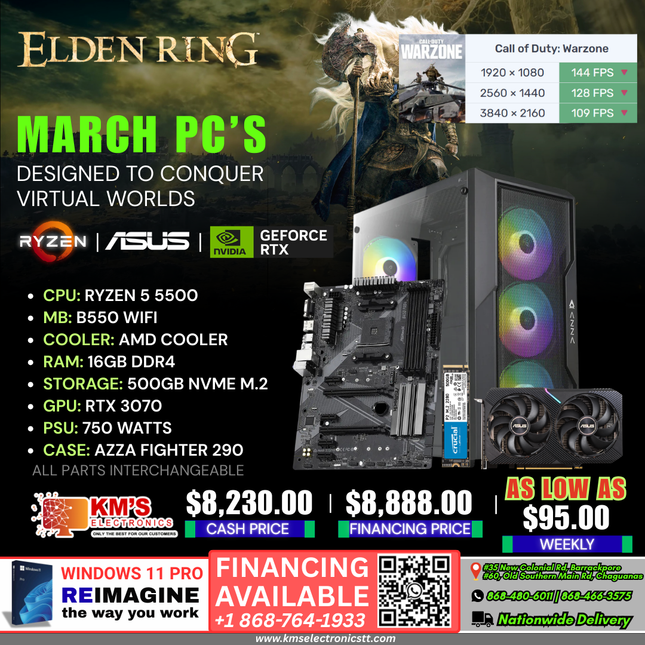 Ryzen 5 5500  | RTX 3070