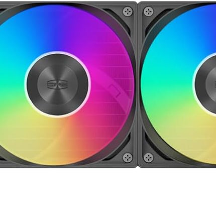 PCCOOLER CPU Cooler, 360mm AIO Liquid Cooling, High-Performance Pump, 2.4” IPS Display, CPS ARGB Water Cooling with Quiet F5 R120 Fans(DC360 Black)