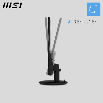 MSI PRO MP272L 27-Inch FHD Office Monitor (Black)  1920 x 1080 IPS Panel, 4-Sided Frameless, 100 Hz Refresh Rate, Eye-Friendly Screen, Tilt-Adjustable - HDMI 1.4b, DP (1.2a)