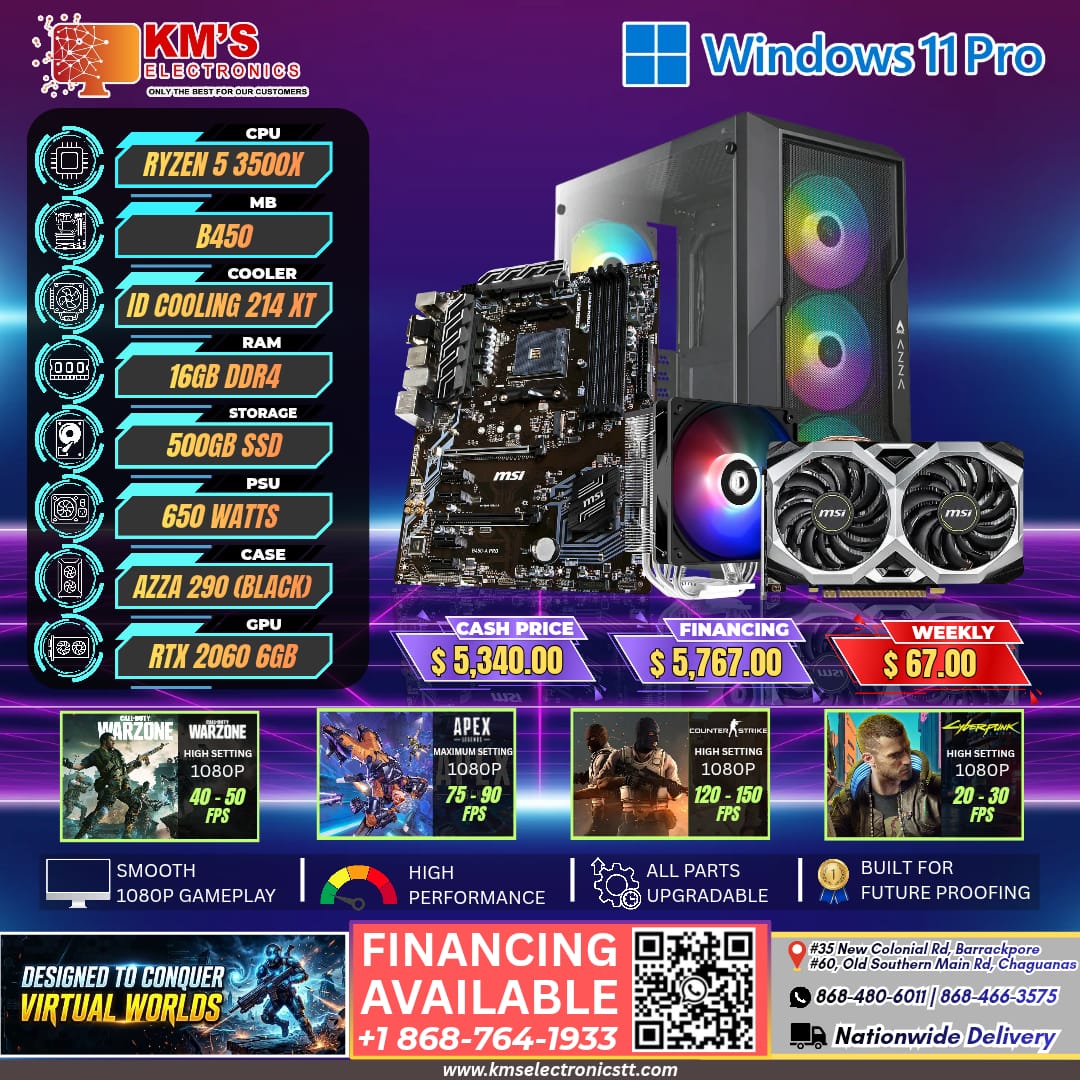 Ryzen5 3500 Ryzen 3500 Rtx 2060 Desktop – KMS Electronics