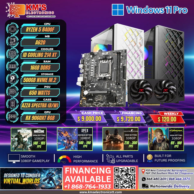 Ryzen 5 8400F | RX 9060XT 8GB