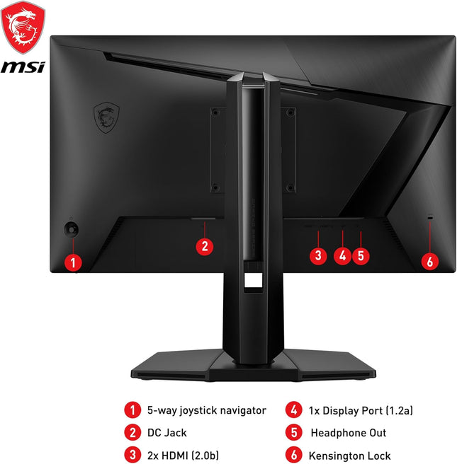 MSI G255PF E2 25" 1920 x 1080, 180Hz