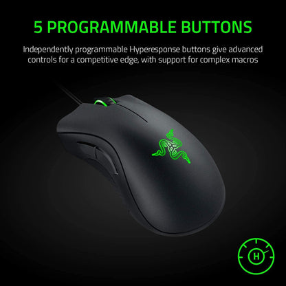 Razer DeathAdder Essential Gaming Mouse (Black/White)