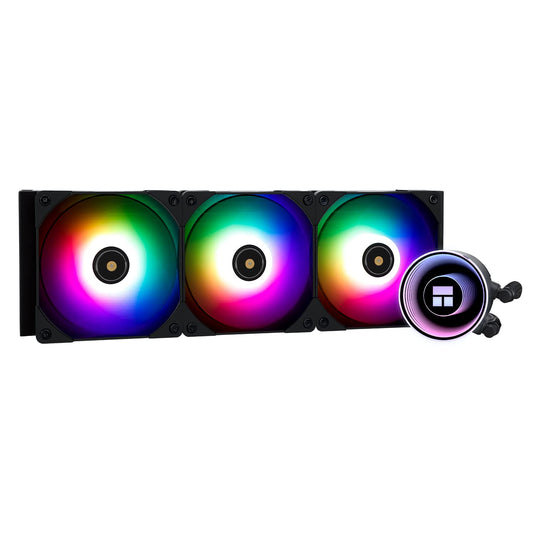 Thermalright Frozen Notte 360 Black & White ARGB V2 Water Cooling CPU Cooler, 360 Black CPU Cooler Specifications, 3×120mm PWM Fans, S-FDB Bearings, Suitable for AMD/AM4, Intel LGA 1700/1150/1151/1200/2011