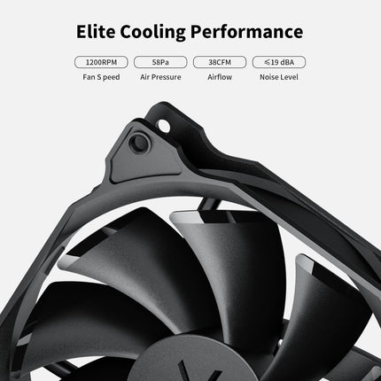 upHere 120mm Long Life Computer Case Fan