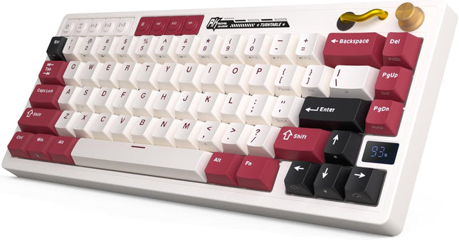 RK ROYAL KLUDGE M65 Wireless Mechanical Keyboard with Volume Knob, 60%