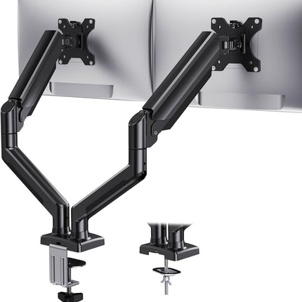 HUANAUO Dual arm monitor stand