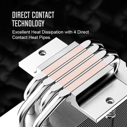 ID-COOLING SE-214-XT ARGB CPU Cooler (White)
