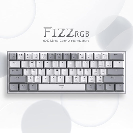 Redragon K617 Fizz 60% Wired RGB Gaming Keyboard