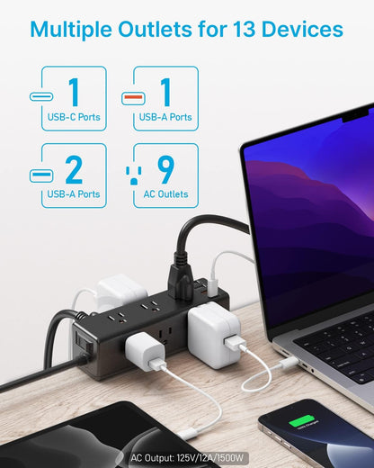 CCCEI Desk Clamp Power Strip