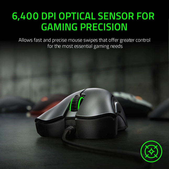Razer DeathAdder Essential Gaming Mouse (Black/White)