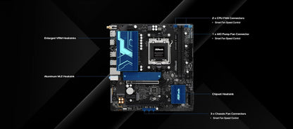 ASRock B850M-X WIFI R2.0 Amd B850 Am5 Micro Atx 2 Ddr5 Hdmi Dp Wi-Fi 6E 2.5G Lan