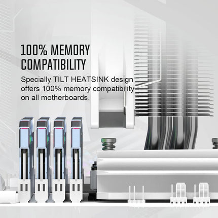 ID-COOLING SE-214-XT ARGB CPU Cooler (White)