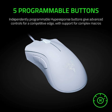 Razer DeathAdder Essential Gaming Mouse (Black/White)
