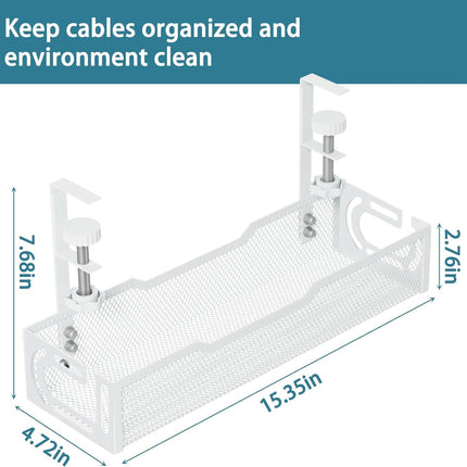 Under Desk Cable Management Tray