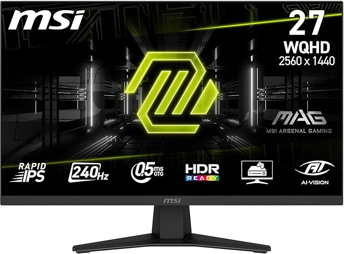 MSI MAG 274QF X24 Gaming Monitor 27" 2560 x 1440, 240 Hz