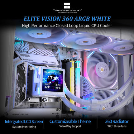 Thermalright Elite Vision 360 ARGB CPU AIO Cooler (White)