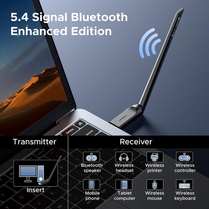 UGREEN 2-in-1 USB Bluetooth WiFi Adapter