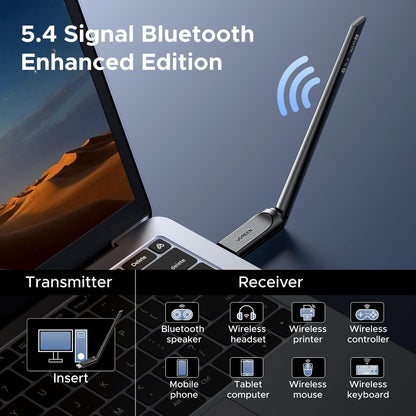 UGREEN 2-in-1 USB Bluetooth WiFi Adapter