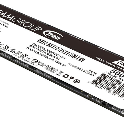 TEAMGROUP MP44L 500GB SLC Cache NVMe 1.4 PCIe Gen 4x4 M.2 2280 Laptop&Desktop SSD (R/W Speed up to 5,000/3,700MB/s)