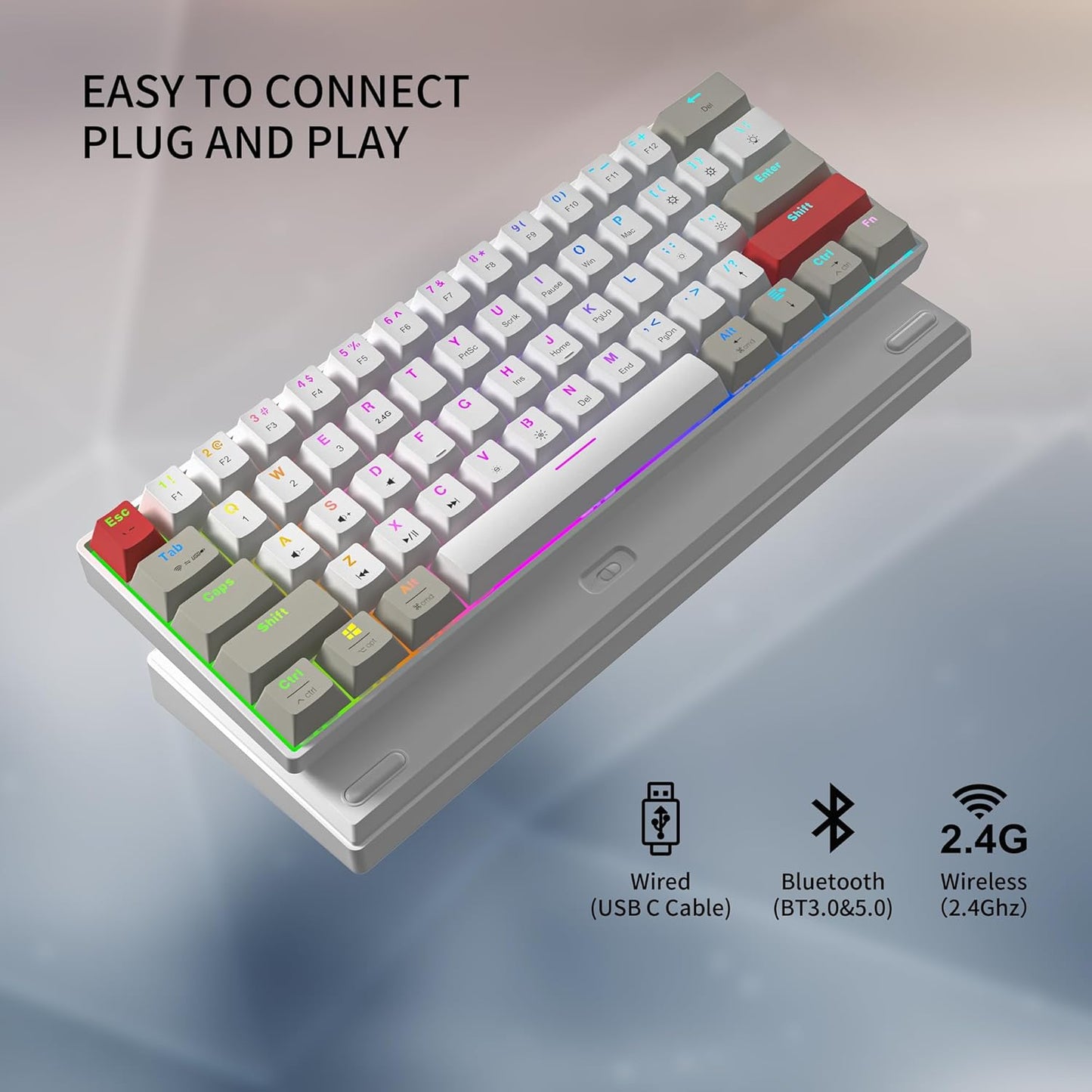 NEWMEN GM610 60% Wired Mechanical Gaming Keyboard
