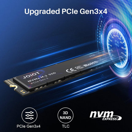 1TB SSD PCle 3.0x4, NVMe M.2 2280, Internal Solid State Drive, Up to 3400MB/s,Storage for PC, Laptops, Gaming and More, V-NAND Technology, Max Speed,Black