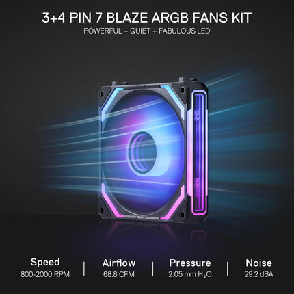 Redragon GCF012 Standard 120mm PC Case Fan (Black)