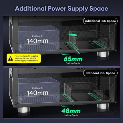 Aqua 3, Micro ATX Case, MATX PC Case with 3 X 120mm 3-Pin ARGB Fan Pre-Installed Black