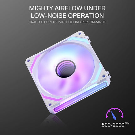 Redragon GCF012 Standard 120mm PC Case Fan (White)