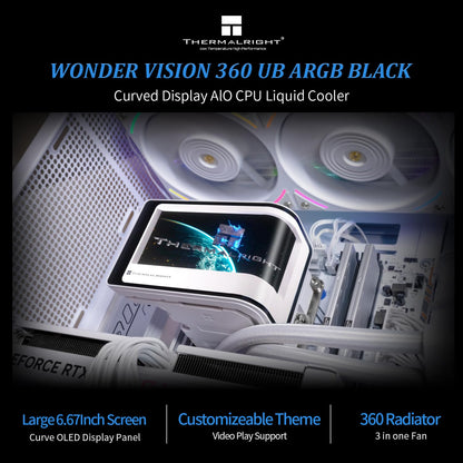 Thermalright Wonder Vision 360 UB ARGB AIO CPU Cooler (White)