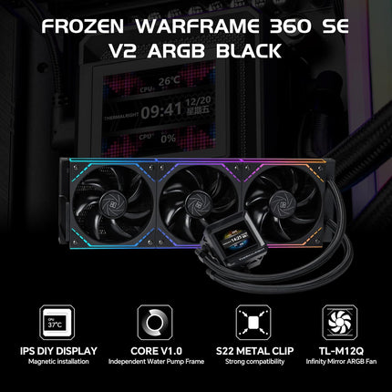 THERMALRIGHT FROZEN WARFRAME 360 PRO AIO CPU Cooler (Black)