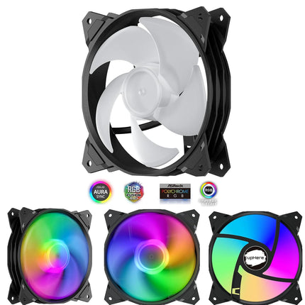 upHere 120mm 5V 3PIN Addressable RGB Case Fan
