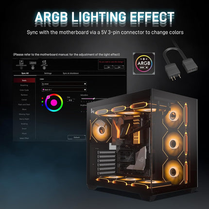 DARKROCK F120-3 in 1 120 mm ARGB Black