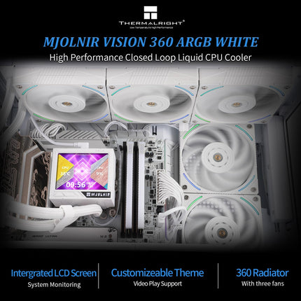 THERMALRIGHT Mjolnir Vision 360 ARGB AIO CPU Cooler (White)