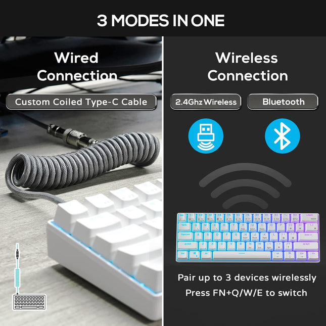 RK ROYAL KLUDGE RK61 Wireless