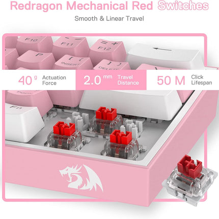 Redragon K617 Fizz 60% Wired RGB Gaming Keyboard
