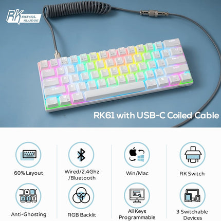 RK ROYAL KLUDGE RK61 Wireless