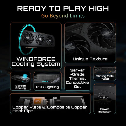 GIGABYTE Radeon RX 9060 XT Gaming OC 16G Graphics Card