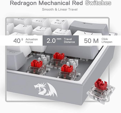 Redragon K617 Fizz 60% Wired RGB Gaming Keyboard