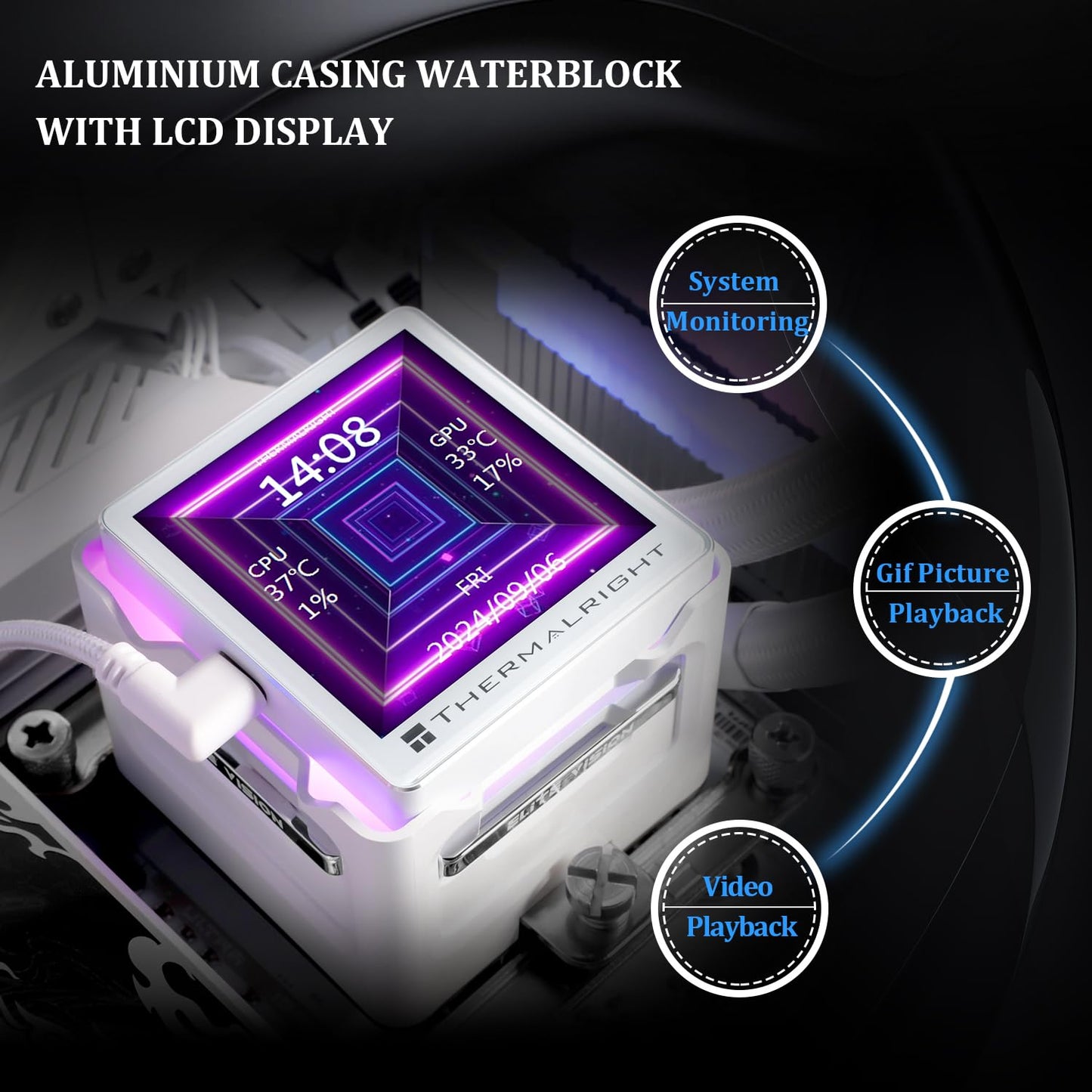 Thermalright Elite Vision 360 ARGB CPU AIO Cooler (White)