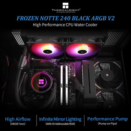 Thermalright Frozen Warframe 240 ARGB Water Cooler (Black)